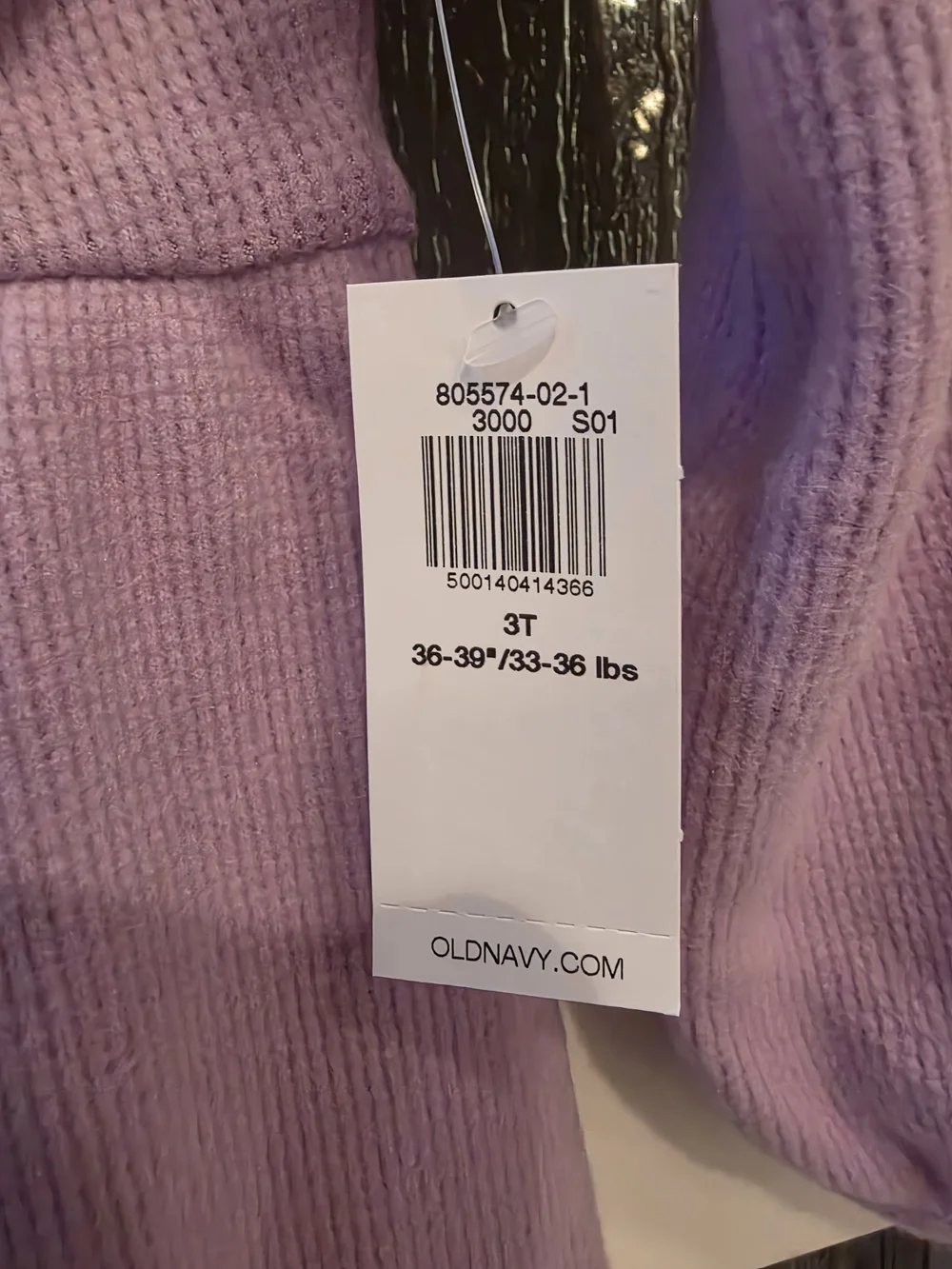 Old Navy Lavender Long-Sleeve Knit Dress for Girls